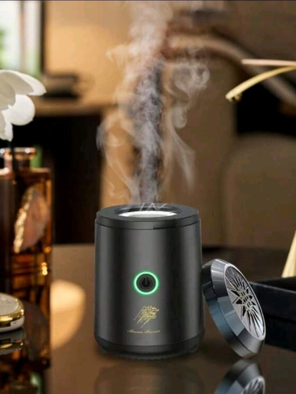 Portable Black Incense Burner Diffuser